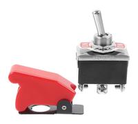 FUNOMOCYA 203a Heavy Duty Toggle Switch Guard Red Protective Cover for Electrical Switches 3 Position Toggle 3 Way