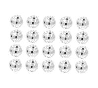 FUNOMOCYA 20pcs Mini Disco Balls Silver Glass Mirror Balls Perfect for Wedding Party Banquet Club Decor Easy to