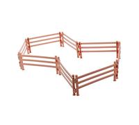 FUNOMOCYA 20Pcs Miniature Plastic Fence Panels Doll House Fencing Accessory for DIY Garden Farm Micro Landscape Decoration