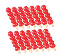 FUNOMOCYA 20pcs Miniature Resin Candied Gourds Tiny Dollhouse Decor Bright Micro Food Props for Miniature Scene Layout and Dessert Store Display