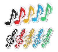 FUNOMOCYA 20pcs Music Book Clip Set Plastic Music Note Page Holder Bookmark 10 Designs 2 of Each and Students