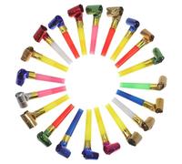 FUNOMOCYA 20PCS Party Whistles Random Color Blowouts Noise Makers for Birthday Wedding Christmas Party Favors Fun Long Nose Dragon Whistle Random Color