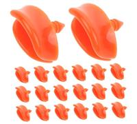 FUNOMOCYA 20pcs Plastic Duck Mouth Accessories for DIY Crafting Replacement Parts with Lip Edge Design Secure Threaded Connection for Making Cute Duck and Decorations