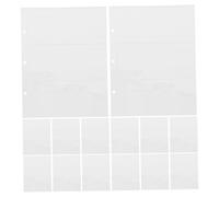 FUNOMOCYA 20pcs PVC Banknote Storage Album with Binder Clear Stamp Protective Covers for Collectors Money Holder for Organizing and Displaying Banknotes from Various Countries