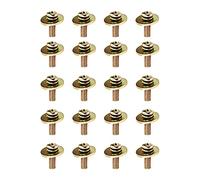 FUNOMOCYA 20pcs Replacement Snare Screws Drum Mounting Hardware in Golden Metal for Bass Jazz Drum Renovation Practical and Easy to Use
