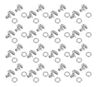 FUNOMOCYA 20pcs Silver Brass Shoelace Hooks for Boot Repair, Weather-Resistant Shoe Fasteners with Exquisite Details, for DIY Projects and Daily Life, Sturdy Iron and Brass Material