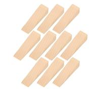 FUNOMOCYA 20pcs Solid Wood Doorstop Wedges Triangle Wooden Door Stoppers for Heavy Doors and Windows for Security and Impact Protection in Home and Office