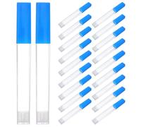 FUNOMOCYA 20pcs Thermometer Protective Tubes Plastic Storage Case Holder for Body Temperature Thermometer, Safety Organizer Suitable for Travel Home and Office Use, 5.27x0.63x0.39 Inches