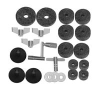 FUNOMOCYA 23pcs Drum Kit Felt Pad Cymbal Replacement Accessories Pads Wings Nuts Sleeves