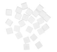 FUNOMOCYA 24pcs Clear Acrylic Dice Cubes Blank Square Game Dices Transparent Party Accessories for DIY Family Fun Portable Playing