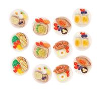 FUNOMOCYA 24pcs Miniature Food Realistic Dollhouse Snack Models Mixed Styles for DIY Micro Landscape Decoration Compact and Kitchen Ornaments for Crafting and Photography Props