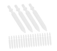 FUNOMOCYA 24pcs White Acrylic Paint Marker Replacement Nibs Durable Nylon Tips for Fine Detail Drawing and Sketching Various Surfaces Compatible with Refillable Pens for Artists and