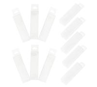 FUNOMOCYA 25pcs Lip Balm Boxes with Hanging Hole 2.1x2.1x7.7cm Refillable Plastic Lip Balm Holders and Essential Oil Packaging Reusable Small Storage Cases for Travel