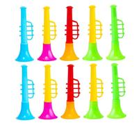 FUNOMOCYA 25pcs Mini Trumpet Creative Musical Learning Instruments for Safe Abs Material Smooth Edges Lightweight Portable Early Educational with Random Colors for Fun and Random Color