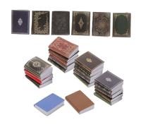 FUNOMOCYA 27pcs Scale Blank Tiny Study Decor for Christmas Pretend Play Crafting Photography Scene Accessories
