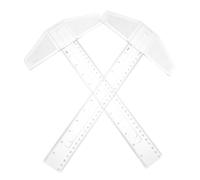 FUNOMOCYA 2pcs 30cm T-shaped Ruler Double Scale Precision Measuring Tool for Drafting and Woodworking, Architect T Ruler for Crafting and Art Drawing