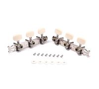 FUNOMOCYA 2pcs Acoustic Guitar Tuning Pegs Machine Heads, Classical Guitar Tuner Keys String Pegs Flat Square Heads Compatible for A-38 Model