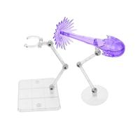 FUNOMOCYA 2pcs Adjustable Action Figure Holder with Scratch Resistant Plastic Finish Flexible Angle Display Stands for Organizing Dolls and Models in Living Rooms and Exhibitions Purple