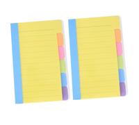 FUNOMOCYA 2Pcs Assorted Stick Notepads Multi Function School Notebook Planner Removable Adhesive for Easy Re Positioning for Office Home Use