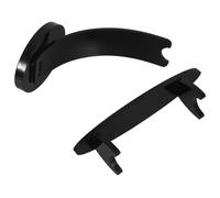 FUNOMOCYA 2pcs Black Acrylic Pen Holder and Makeup Brush Organizer Desk Stand Versatile Multifunctional Display Rack for Fountain Pens Eyebrow Pencils and Art Supplies Office and Home