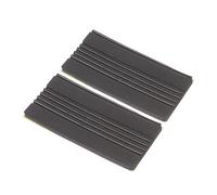 FUNOMOCYA 2pcs Black Anti-slip Bass Drum Pedal Pads Non-slip Rubber Foot Mats for Drum Set Stability and Protection