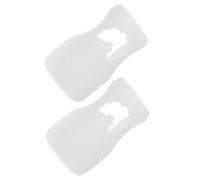 FUNOMOCYA 2pcs Bottle Sleeves White Silicone Nursing Milk Bottle Covers Flexible Protective Anti-Fall Sleeves