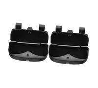 FUNOMOCYA 2pcs Car Sunglasses Holder for Sun Visor No Damage Installation Glasses Case Organizer Compatible with All Vehicles Secure Eyewear Storage Box for Auto Interior Convenience