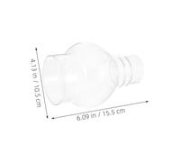 FUNOMOCYA 2pcs Clear Glass Oil Lamp Shades Tall Retro Kerosene Lamp Accessories with Secure Fit for Vintage and Antique Oil Lanterns Replacement Chimney Diameter