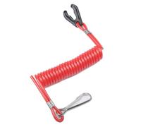 FUNOMOCYA 2pcs Compatible Boat Outboard Motor Kill Stop Switch Safety Tether Lanyard Plastic Emergency Engine Ignition Clip for Gas-powered Motors