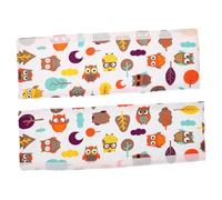 FUNOMOCYA 2pcs Cotton Stroller Handlebar Covers Soft Ergonomic Grip Protectors for Stroller and Shopping Cart Anti-Slip Handle Wraps with Cartoon Patterns Easy Wash and Quick-Dry Diameter