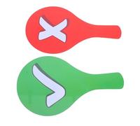 FUNOMOCYA 2pcs Double-sided True False Answer Paddles Whiteboard Voting Boards for Classroom Interaction Game Teaching Tools with Red and Sides