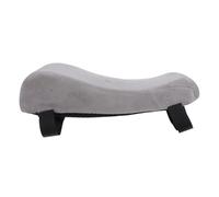 FUNOMOCYA 2pcs Ergonomic Armrest Pads with Memory Foam Elbow Support for Office Gaming Dining Chairs Soft Grey Cushion Enhances Forearm Comfort and Posture Correction