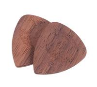 FUNOMOCYA 2pcs Exquisitely Crafted Wooden Pick Guitar Plectrum for Folk Acoustic Guitar Practice Compact Walnut Handy for Playing