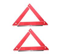 FUNOMOCYA 2pcs Foldable Emergency Warning Triangles for Vehicles Plastic Road Reflective Triangles with High Visibility for Car Breakdown Safety and Quick Setup