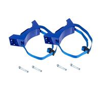 FUNOMOCYA 2pcs Gas Cylinder Wall Bracket with High-strength Strap Adjustable Propane Tank Holder for Hydrogen Oxygen Cylinders Space-saving Stable Welding Gas Bottle Support