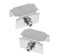 FUNOMOCYA 2pcs Glass Bed Securing Clips for 3d Printer, Stainless Steel Hot Bed Plate Retainer Clips with Universal Compatibility and Easy Maintenance for Glass Plate