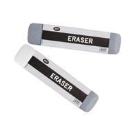 FUNOMOCYA 2pcs Grey Sand Eraser Pen Style for Fountain Ballpoint Gel Pens with Matte Finish for Students Artists Professionals Residue Precision Erasing for School and Office Use