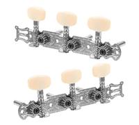 FUNOMOCYA 2pcs Guitar Tuning Pegs with Resin Knobs Metal Classical Guitar Accessories for Left Right-handed Players for Enhanced Sound and Easy String Alignment Random Color