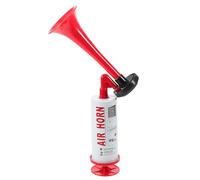 FUNOMOCYA 2pcs Handheld Air Horns Portable Loud Signal Horns for Sports Events Boating Emergency Alerts Lightweight Red Reusable Party Noise Makers