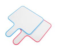 FUNOMOCYA 2pcs Handheld Double-Sided Dry Erase Whiteboards with Blue and Pink Frames, Portable Erasable Writing Paddle for Teaching, Meetings, and Student Scoreboards