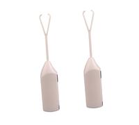 FUNOMOCYA 2pcs Handheld Electric Milk Frother Lightweight Portable Drink Mixer with Ergonomic Grip Removable Whisk Head for Egg Beating and Coffee Frothing Battery Operated Household