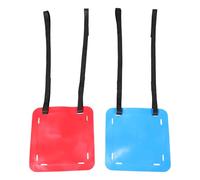 FUNOMOCYA 2pcs Hanging Soccer Shooting Accuracy Targets for Football Lacrosse Training, Adjustable Red and Blue Goal Shooting Equipment for Outdoor Agility and Precision Practice