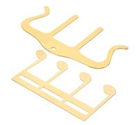 FUNOMOCYA 2pcs Iron Music Book Clamp Holder Metal Page Bookmarks for Piano Guitar Creative Score Music Note Clips for Musicians