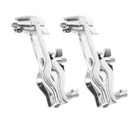 FUNOMOCYA 2pcs Jazz Drum Extension Stand African Drum Stand Hardware Accessories Cowbell Holder Multi-accessory Mount Silver