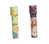 FUNOMOCYA 2Pcs Kaleidoscope Educational Rotating Paper Design for Boys Preschoolers Portable Visual Development