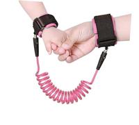 FUNOMOCYA 2PCS Lost Wristband with Strap and Locking Rotating Head Pink Safety Bracelet for Boys Prevent Lost in Crowds and Public Places