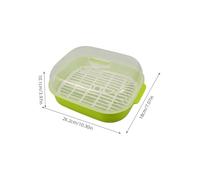 FUNOMOCYA 2pcs Microwave Steamer Bowls Food-grade High Temperature Resistant Vegetable and Fish Cooker with Detachable Rack Freezer Safe Nonstick Containers for Quick Healthy Meals