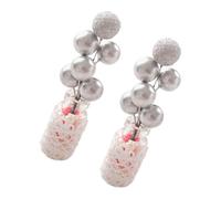 FUNOMOCYA 2pcs Miniature Potted Berry Mini Berry Picks Model Miniature House Accessories Mini Bonsai Landscape Adornment Dollhouse Accessories Bonsai Figurines Sky-blue