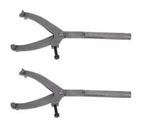 FUNOMOCYA 2pcs Motorcycle Clutch Holding Wrench Set, Heavy Duty Steel Flywheel Spanner for Dirt Bike Repair and Maintenance, Adjustable Clutch Hub Holder Tool for ATV Utv