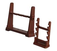 FUNOMOCYA 2Pcs Multi-layer Miniature Sword Display Rack Stable Decorative Holder for Dollhouse Collectibles Educational Assembly Enhancing Manual Dexterity and Logical Thinking